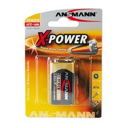 Ansmann pile alcaline "x-power", e-bloc 9v