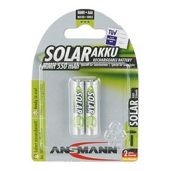 Ansmann pile nimh solar, micro aaa, 550 mah, blister de 2