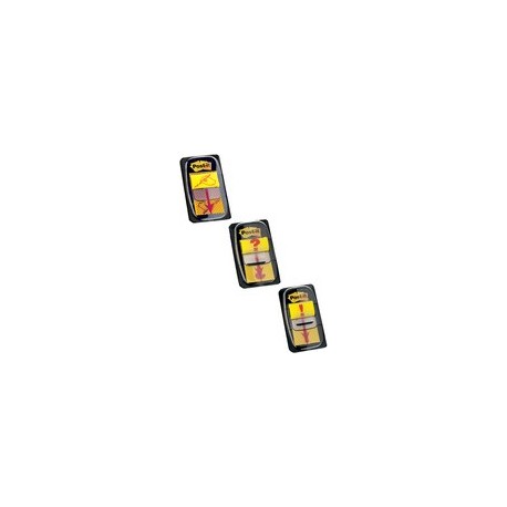 Post-it marque-pages index symbole "signature", jaune
