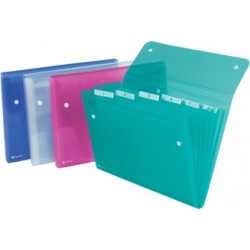 Rexel trieur ice, format a4, 6 compartiments, en pp, (LOT DE 10)