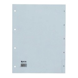 Hetzel intercalaires en plastique, chiffres, a4, 1-52, pp,