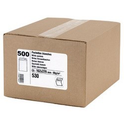 Gpv pochettes d'expédition, 24, 260 x 330 mm, blanc, 90g/m2