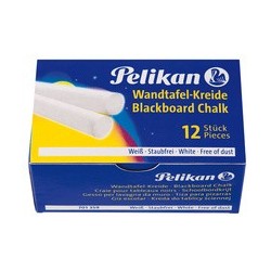 Pelikan craie pour tableaux noirs 755/12, blanc, étui carton