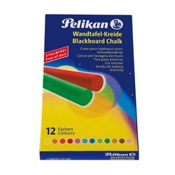 Pelikan craie pour tableaux noirs 745/12, coloré, étui en