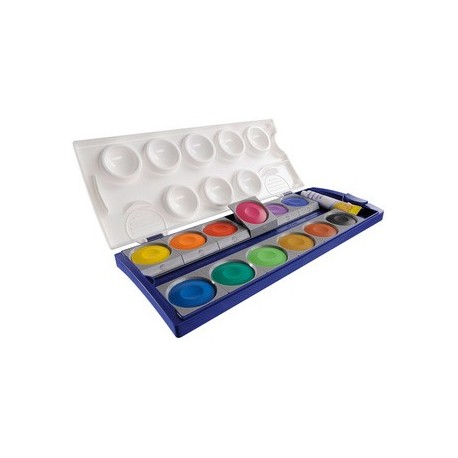 Pelikan boîte de peinture standard d'école k24, 24 couleurs