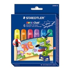 Staedtler craie gel noris club "glitter", étui carton de 6