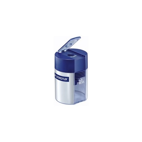 Staedtler taille-crayon avec réservoir, rond, argenté,