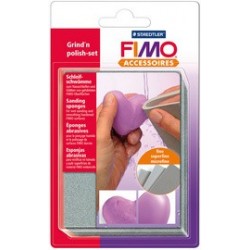 Fimo eponge abrasive, sur carte blister