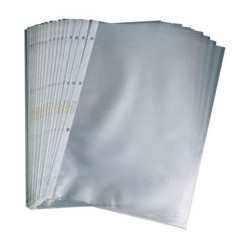 Hetzel pochette perforée economic, a4, pp, transparente