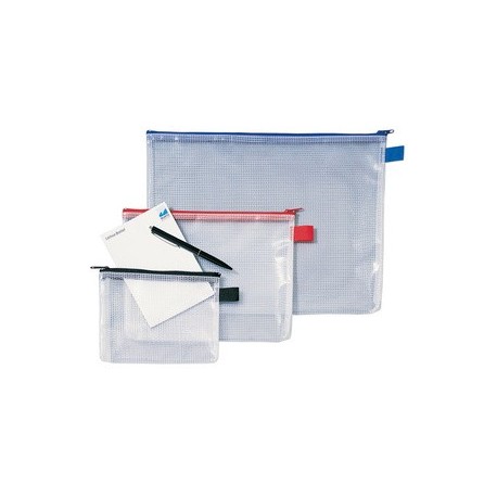 Rexel sac à fermeture éclair mesh bags, a5, pvc, noir