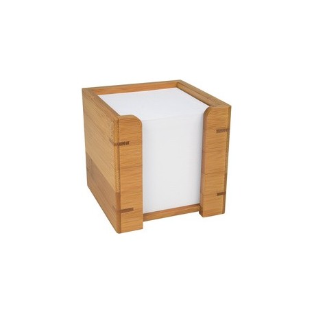 Wedo porte bloc-notes, en bambou, avec papier