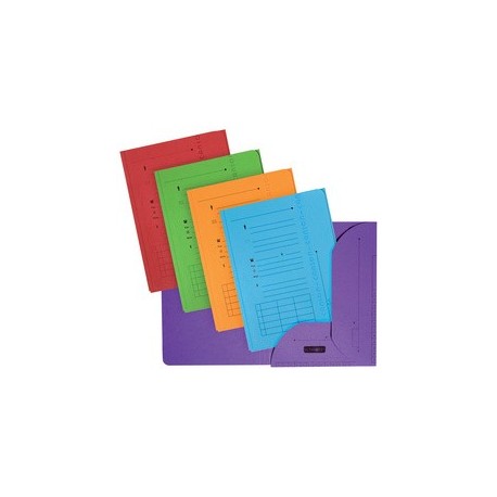 Elba ultimate chemises 2 rabats, format a4, rouge (LOT DE 25)