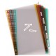 Elba intercalaires plastique, uni, couleur, a5, 4 positions