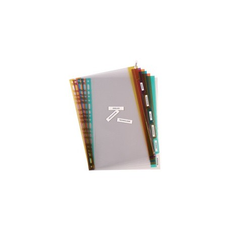 Elba intercalaires plastique, uni, couleur, a5, 4 positions