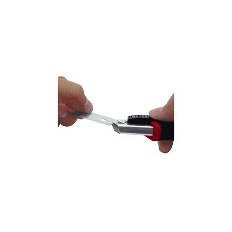 Wedo cutter pro auto-load, lame: 9 mm, noir/rouge
