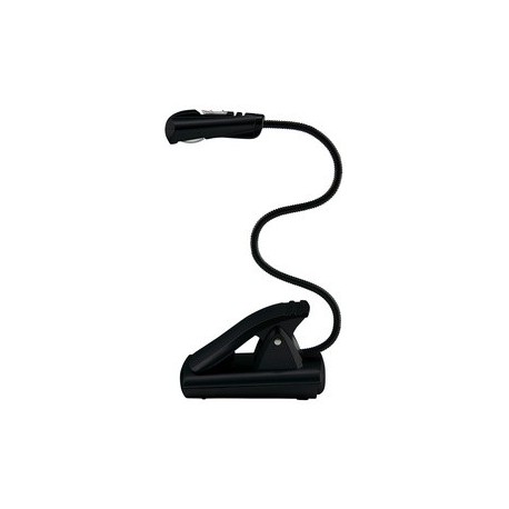 Wedo lampe de lecture led avec clip, mobil, 1 led, noir