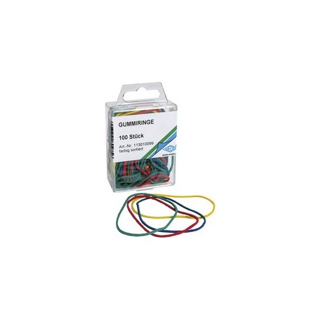 Wedo bracelets caoutchouc, couleurs assortis, tailles mix,