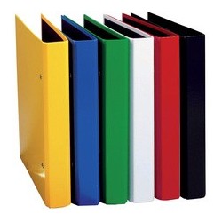 Pagna classeurs à anneaux "basic colours", mécanisme à 2 (LOT DE 12)