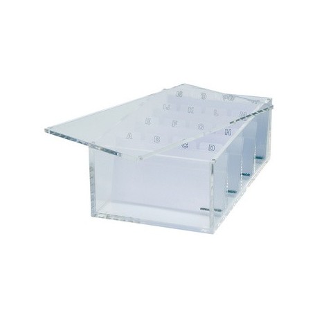 Maul trieur de cartes de visite acrylique, transparent,