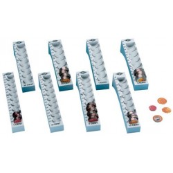 Wedo colonnes à monnaie amovible pour 20 cent, gris lumière