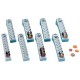 Wedo colonne à monnaie pour 2 euro, gris lumière