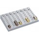Wedo monnayeur monobloc avec 8 colonnes amovibles, gris