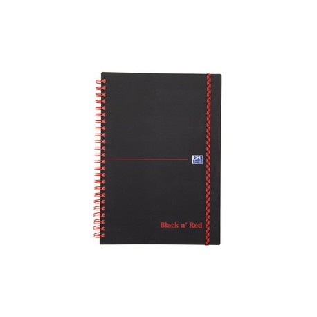 Oxford black n' red collegeblock, din a4, kariert, pp