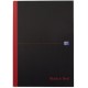Oxford black n' red notizbuch - gebunden, din a4, liniert