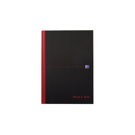 Oxford black n' red notizbuch - gebunden, din a4, liniert