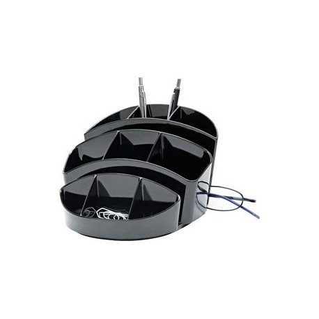 Wedo multi pot rotondo, 11 compartiments, noir