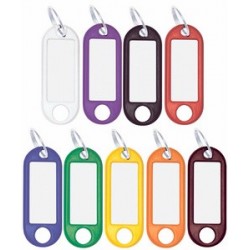 Wedo porte-clés avec anneau, diamètre: 18 mm, violet
