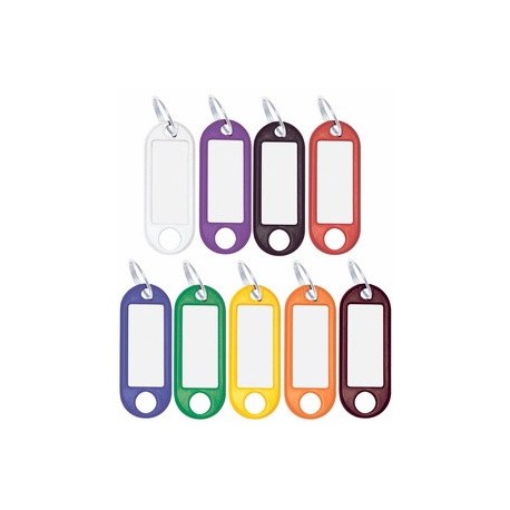 Wedo porte-clés avec anneau, diamètre: 18 mm, violet