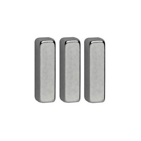 Maul neodym-stabmagnete, (b)4 x (t)15 x (h)4 mm, nickel