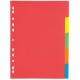 Pagna intercalire carton, a4, 6 touches, 6 couleurs