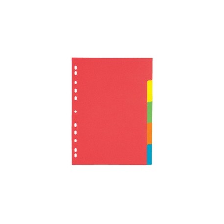 Pagna intercalaire carton, a4, 12 touches, 6 couleurs