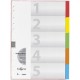 Pagna intercalaires carton, a4, 5 positions, 5 couleurs