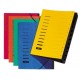Pagna trieur, format a4, en carton, 12 compartiments, orange
