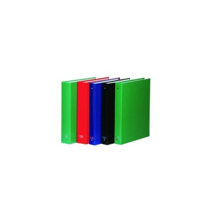 Elba classeur balacron, format a4, 4 anneaux, assorti (LOT DE 14)