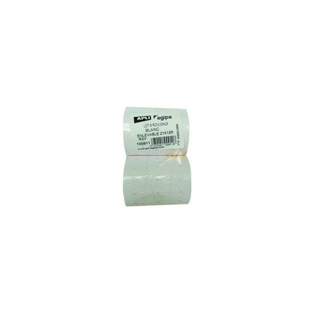 Agipa étiquettes pour etiquetteuse, 21 x 12 mm, blanches