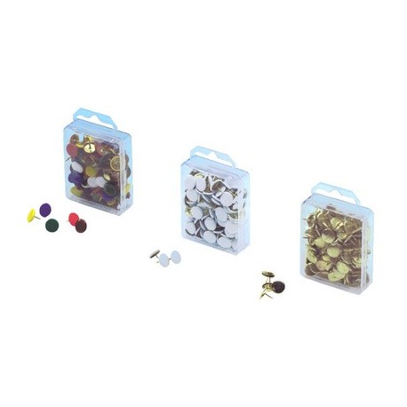 Wedo punaises, blanches, diamètre: 10 mm, petit paquet