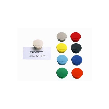Magnetoplan discofix aimant rond "color", jaune