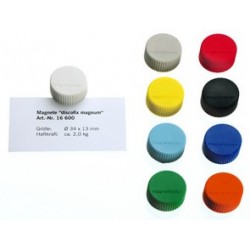 Magnetoplan discofix aimant rond "magnum", bleu foncé