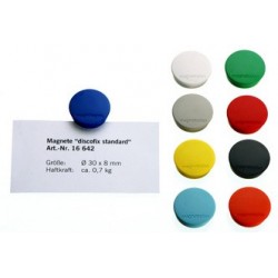 Magnetoplan discofix aimant rond "standard", gris