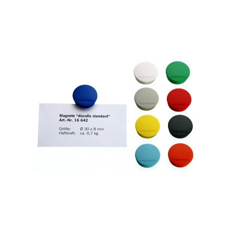 Magnetoplan discofix aimant rond "standard", gris