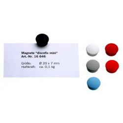 Magnetoplan discofix aimant rond "mini", rouge