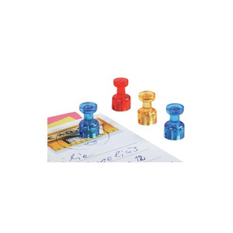 Magnetoplan porte-mémo aimanté, diamètre: 18 mm, rouge