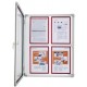 Magnetoplan vitrine d'affichage sp, 6 x format a4,