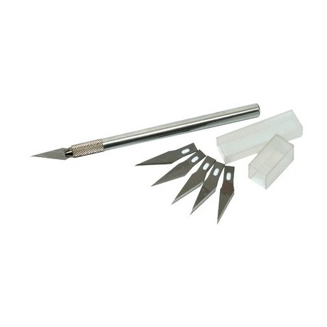 Transotype scalpel, longueur: 150 mm, 5 lames de rechange