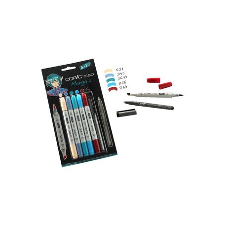 Copic kit  de marqueurs ciao 5+1 , manga 2