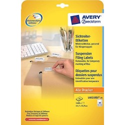 Avery zweckform étiquettes pour dossiers suspendus,